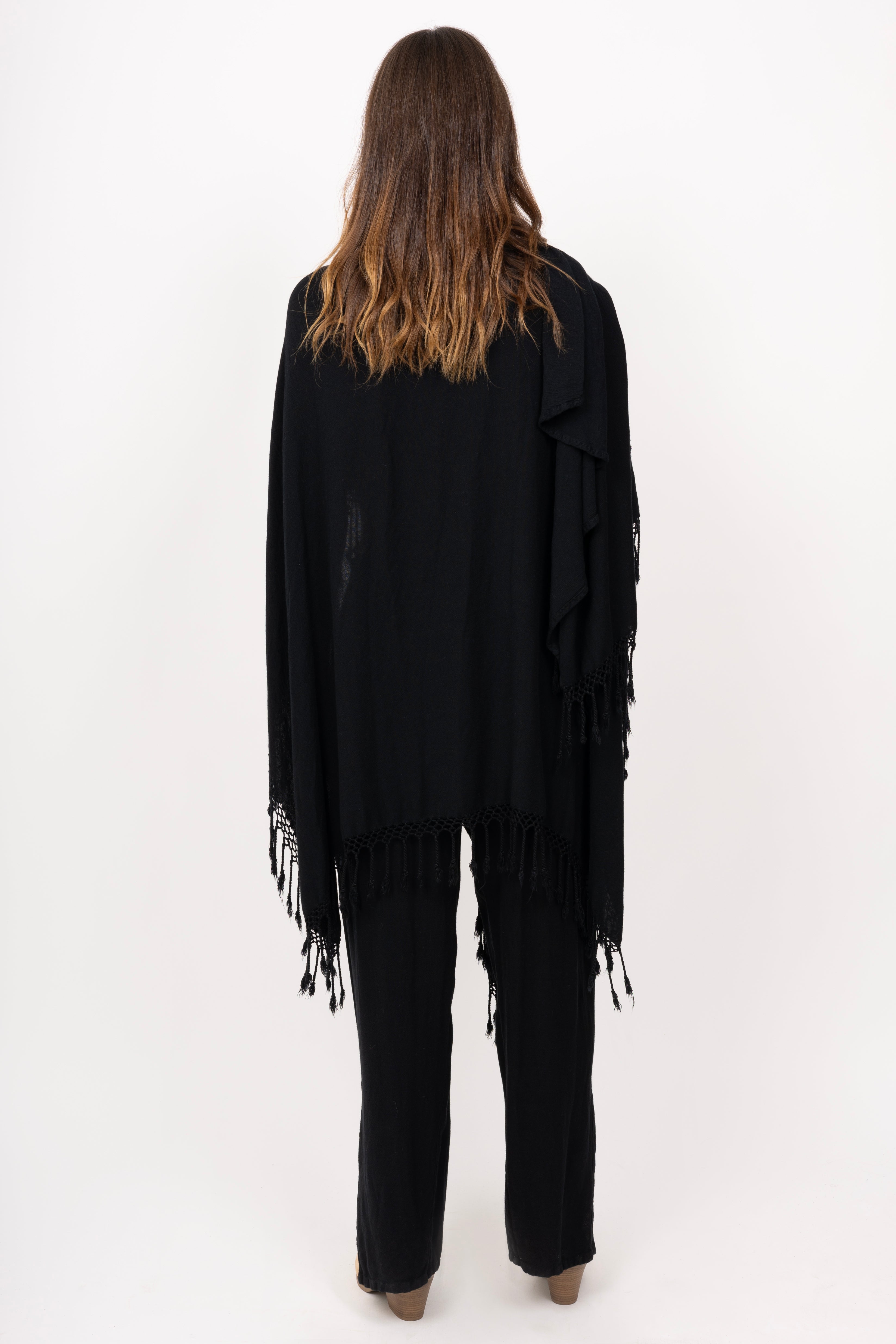 Lily Fringe Poncho